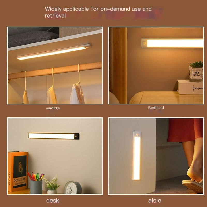 Slim Rechargeable LED Motion Sensor Light for Home